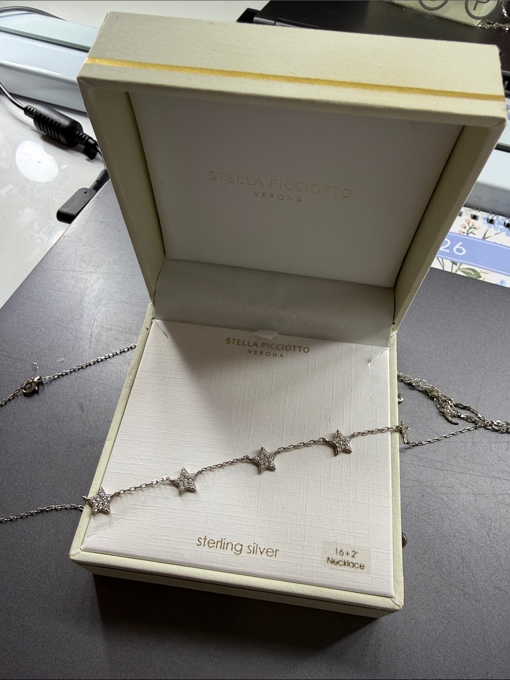 Stella Picciotto Sterling Silver Star Charm Necklace - Silver